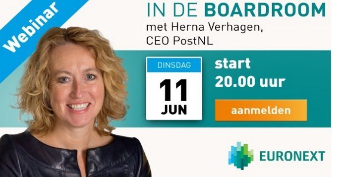 Kijk live: In de Boardroom met PostNL