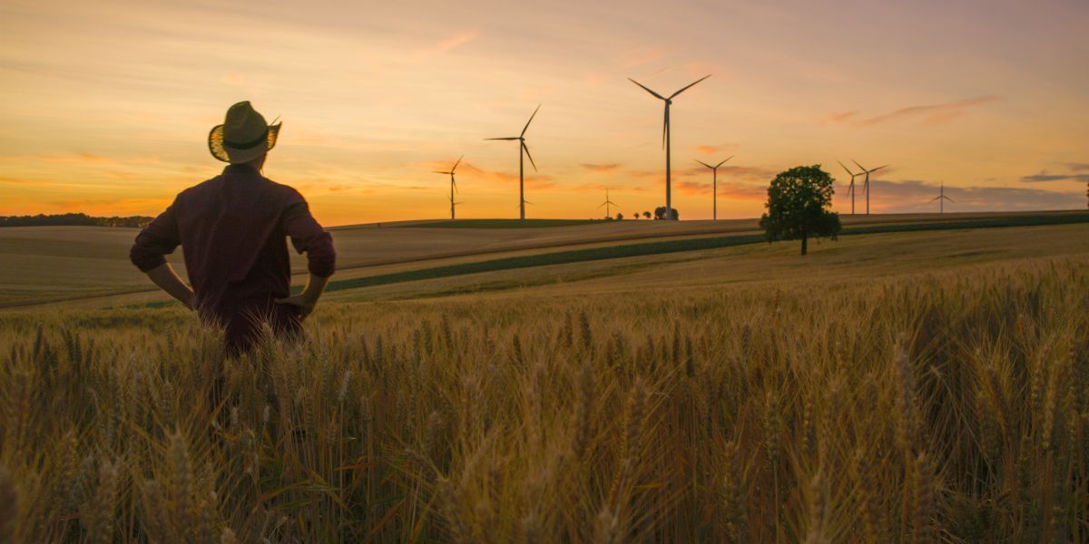 Boeren, klimaat, duurzame voedselproductie, schone energie en fossiele brandstof