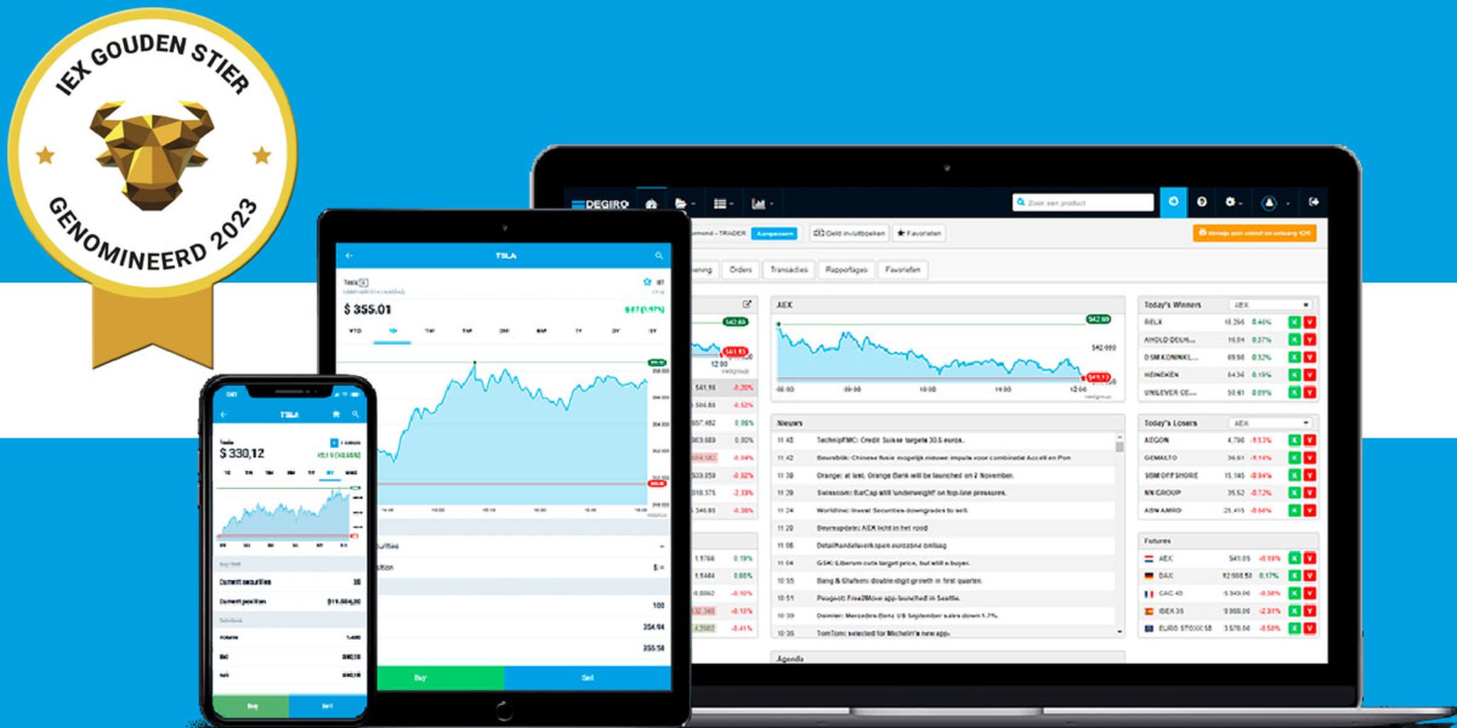IEX Gouden Stier 2023: Vijf Vragen Aan DEGIRO | IEX.nl