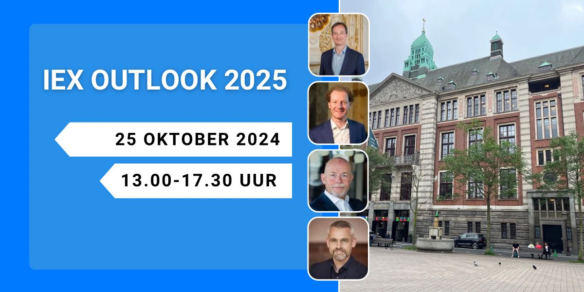 Kom naar de IEX Outlook 2025 op Beursplein 5