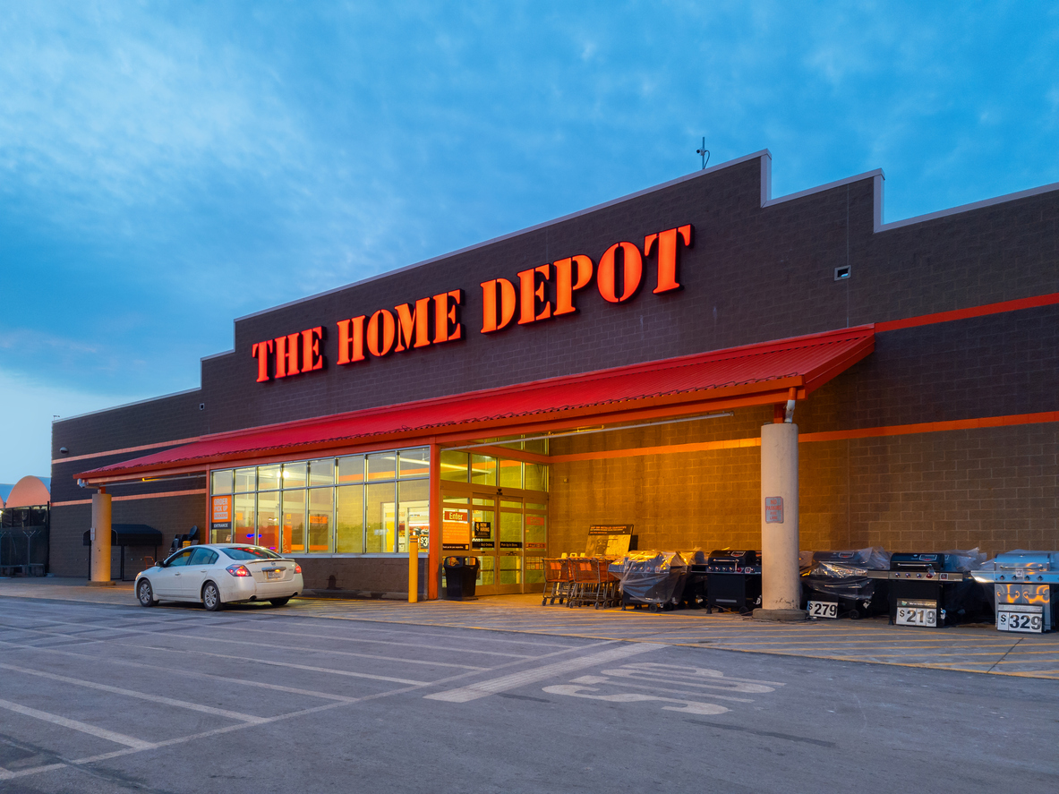 Home Depot hervat de opwaartse trend
