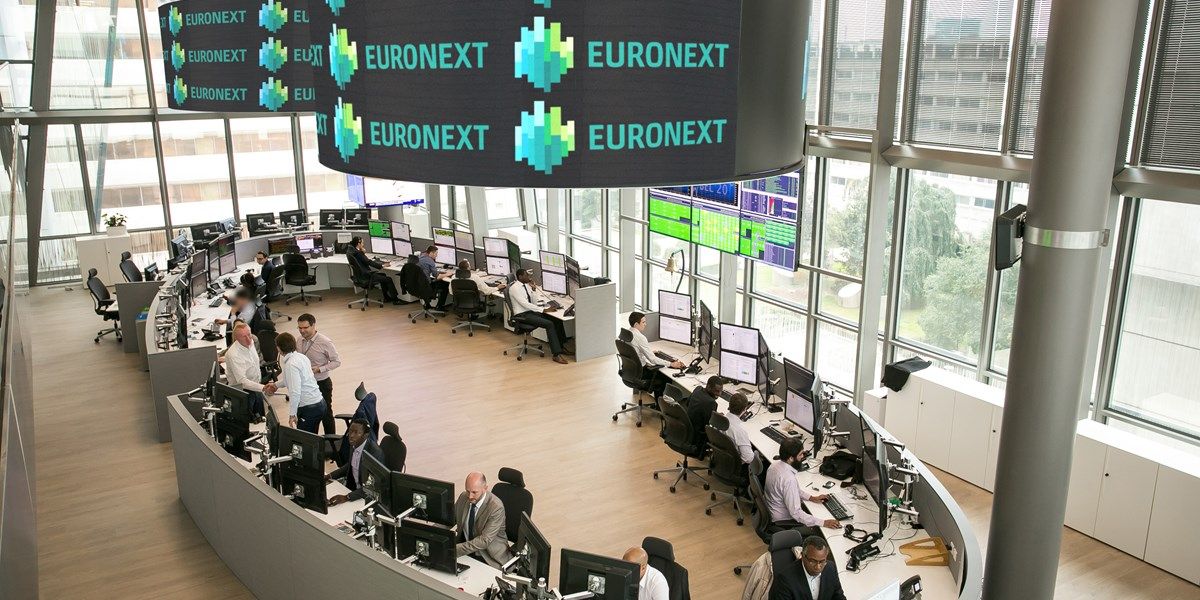 Handelsvolumes op Euronext in augustus gedaald
