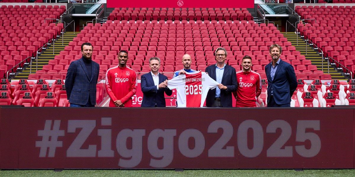 Ajax en Ziggo verlengen hoofdsponsorschap tot en met 2025