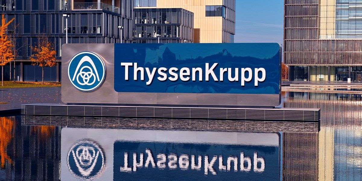 Aandeel Thyssenkrupp hoger op mogelijke verkoop staaltak
