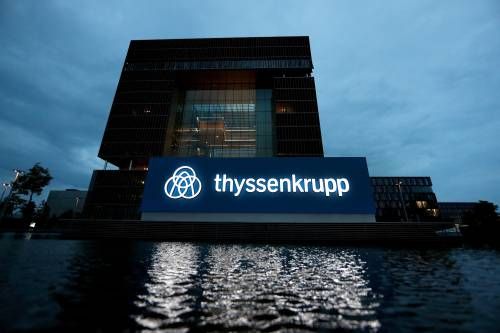 Protest bij ThyssenKrupp tegen fusie met Tata