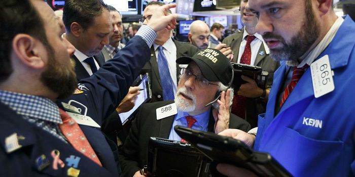 Wall Street in teken van tech en banen