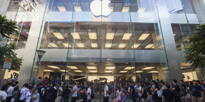 Apple uitblinker op Wall Street