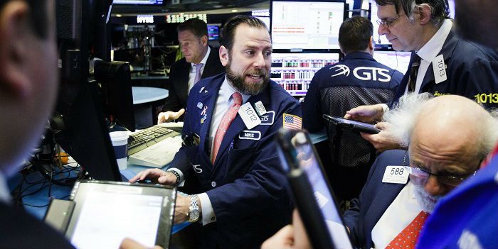 'Drukke dag op Wall Street'