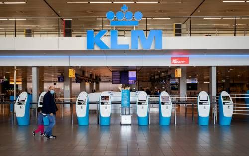 Passagiersstroom KLM droogt op door coronacrisis