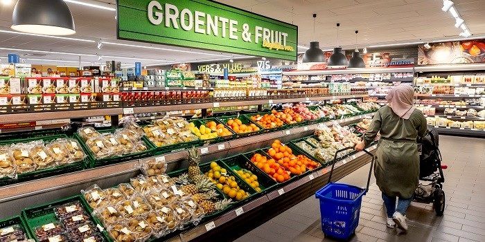 Omzet supermarkten vorige week naar record door lockdown