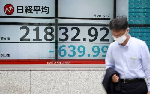 Nikkei flink lager na verkoopgolf op Wall Street